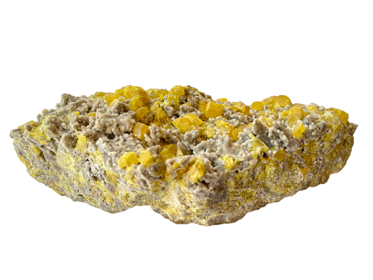 XXL Schwefel Calcit Kristall I 3750gr. I 33x14x9cm I Sammlerstück I Unikat-Masterpiece S3030 I Italien-Sizilien