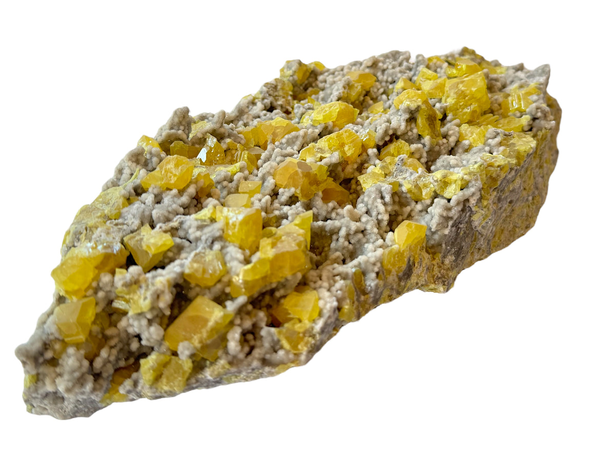 XXL Schwefel Calcit Kristall I 3750gr. I 33x14x9cm I Sammlerstück I Unikat-Masterpiece S3030 I Italien-Sizilien