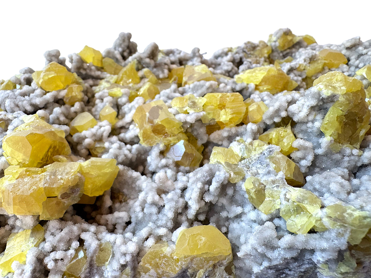 XXL Schwefel Calcit Kristall I 3750gr. I 33x14x9cm I Sammlerstück I Unikat-Masterpiece S3030 I Italien-Sizilien