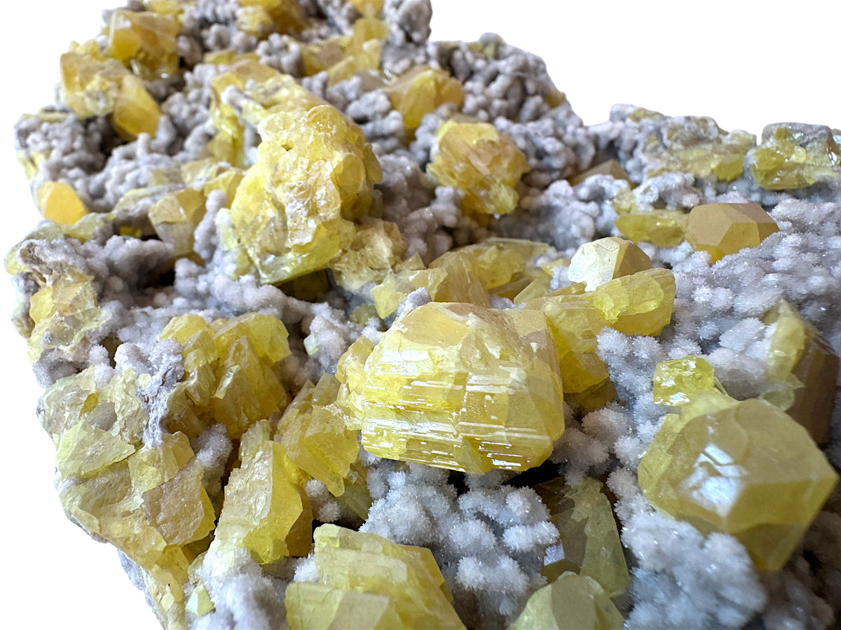 XXL Schwefel Calcit Kristall I 3750gr. I 33x14x9cm I Sammlerstück I Unikat-Masterpiece S3030 I Italien-Sizilien