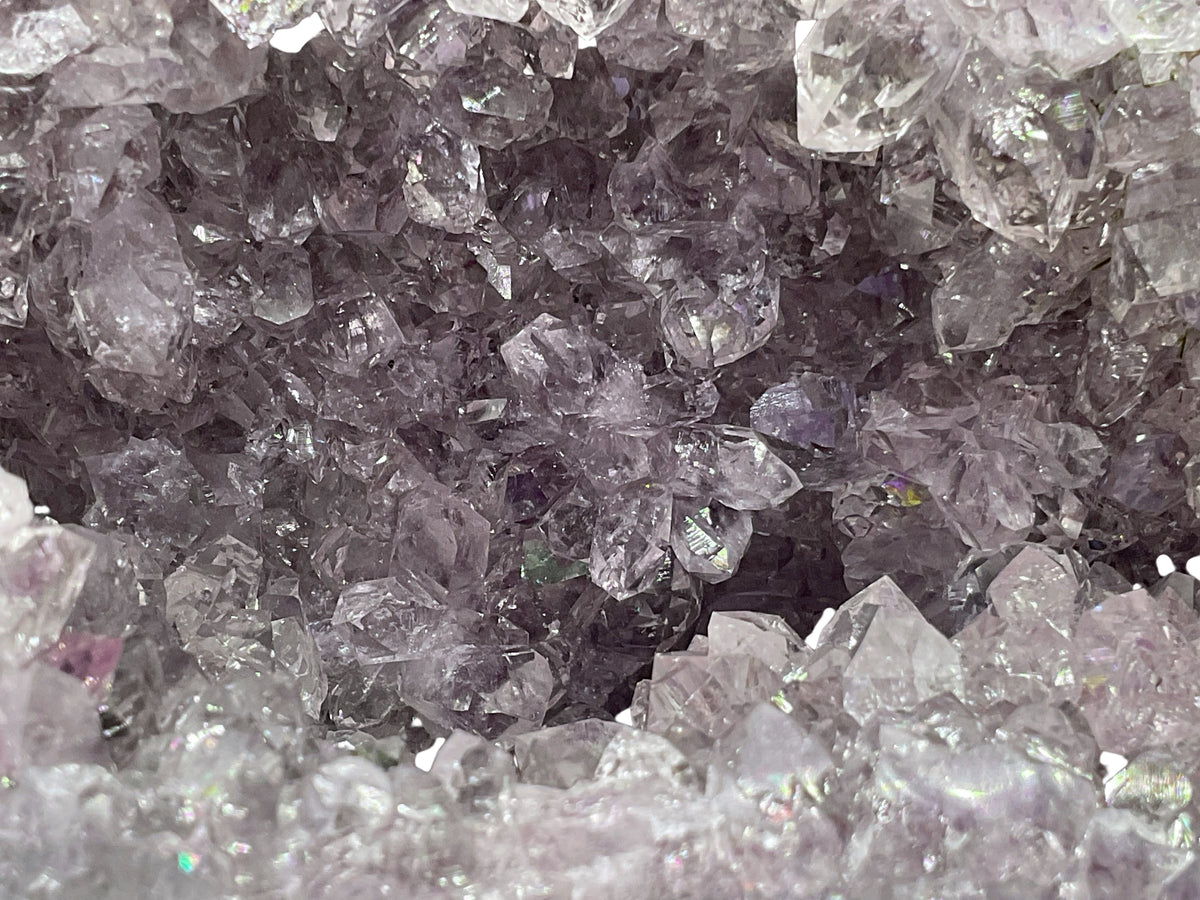Amethyst Druse Minidruse mit phantastischen Kristallen I 1,04 KG I 12x9x9 cm I Blickfang I Unikat-Masterpiece 1629 I Brasilien