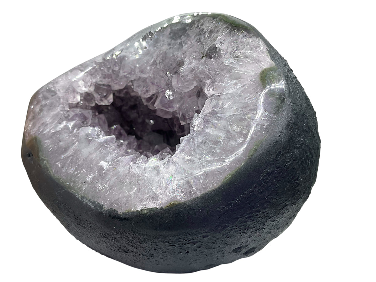 Amethyst Druse Minidruse mit phantastischen Kristallen I 1,43 KG I 12x11x10 cm I Blickfang I Unikat-Masterpiece 1617 I Brasilien