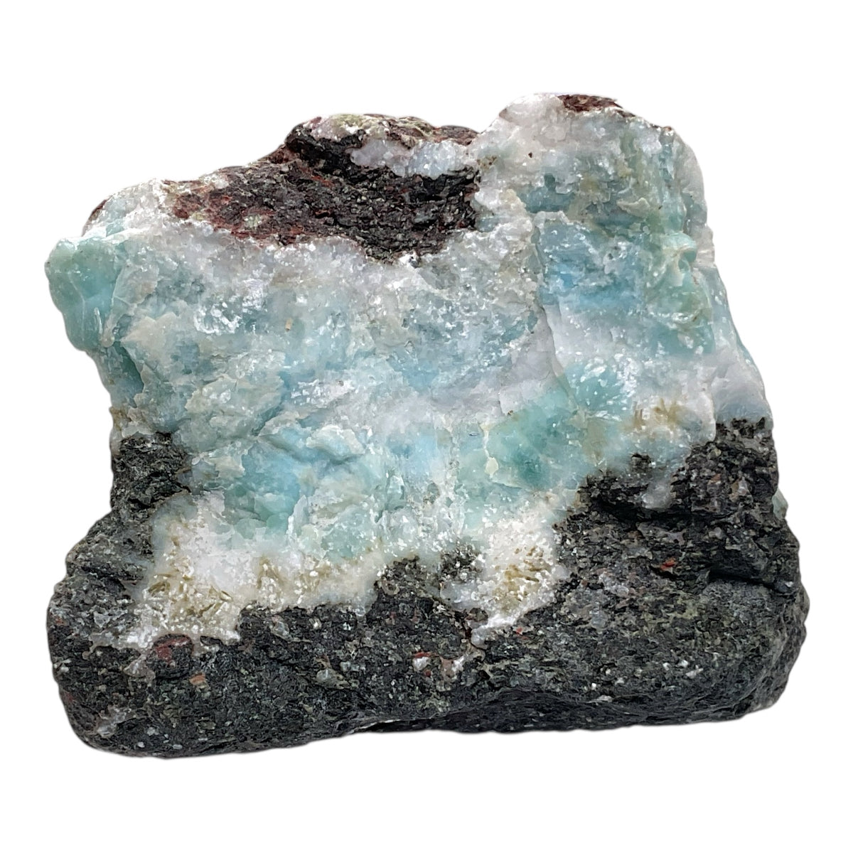Prächtiger und sehr seltener Larimar Rohstein I Unikat-Masterpiece 1566 I Sammlerstück I 60x50x40mm I 156gr. I Dominikanische Republik
