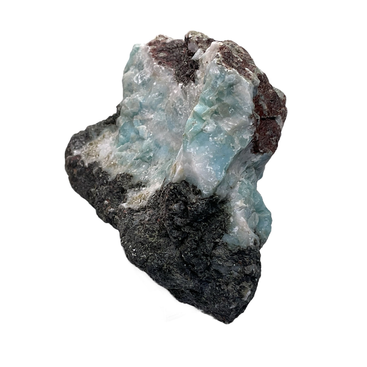 Prächtiger und sehr seltener Larimar Rohstein I Unikat-Masterpiece 1566 I Sammlerstück I 60x50x40mm I 156gr. I Dominikanische Republik