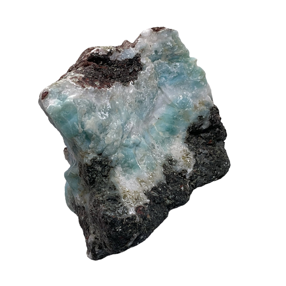 Prächtiger und sehr seltener Larimar Rohstein I Unikat-Masterpiece 1566 I Sammlerstück I 60x50x40mm I 156gr. I Dominikanische Republik