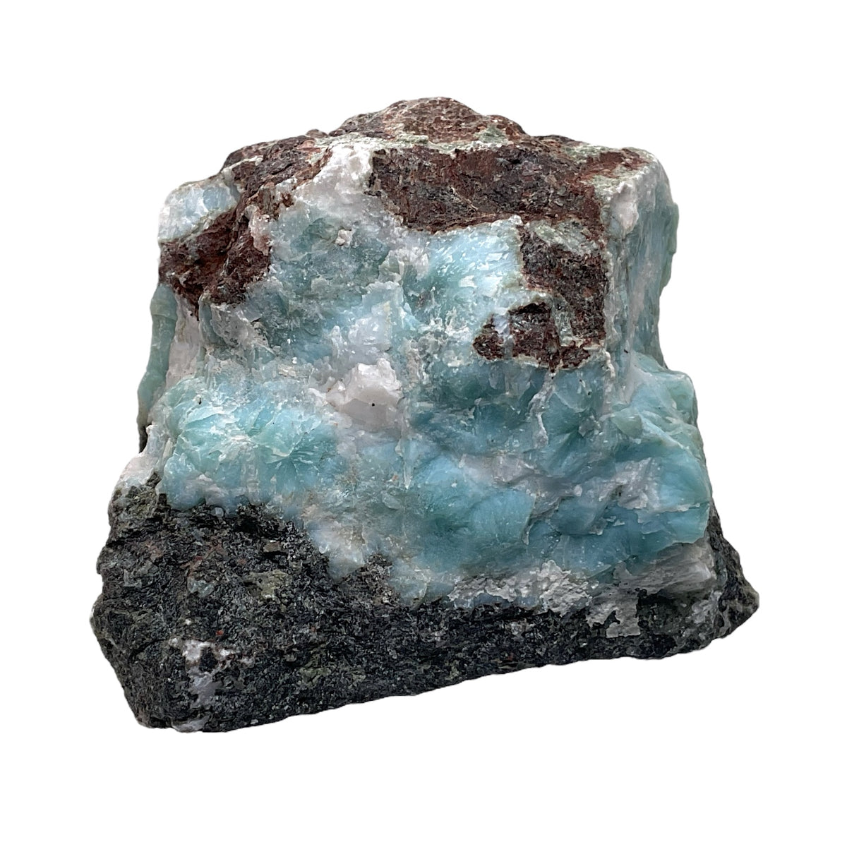 Prächtiger und sehr seltener Larimar Rohstein I Unikat-Masterpiece 1566 I Sammlerstück I 60x50x40mm I 156gr. I Dominikanische Republik