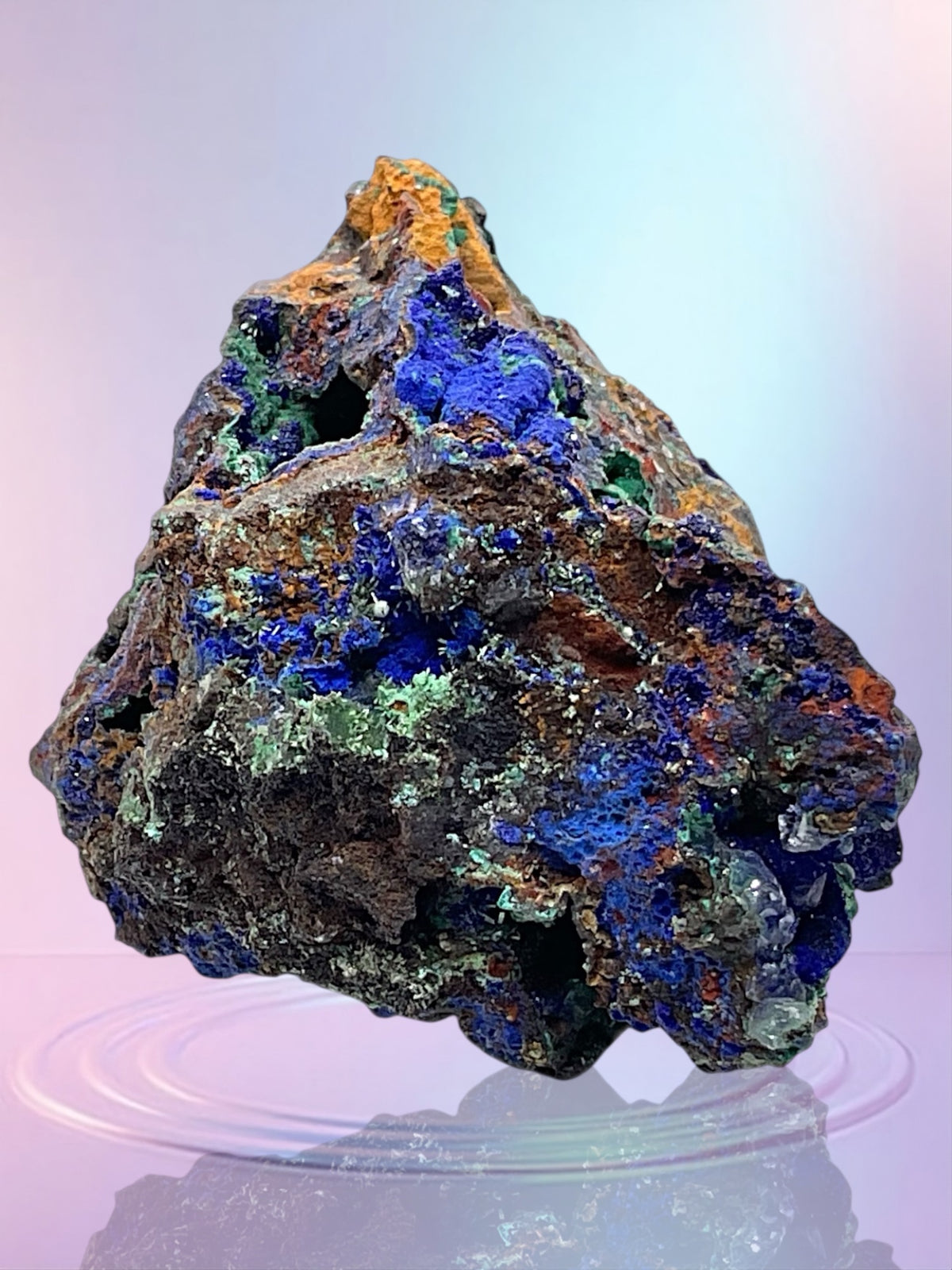 Azurit-Malachit Rohstein I Edelstein I Unikat-Masterpiece 1509 I Sammlerstück I 50x50x50mm I 145 gr. I Marokko