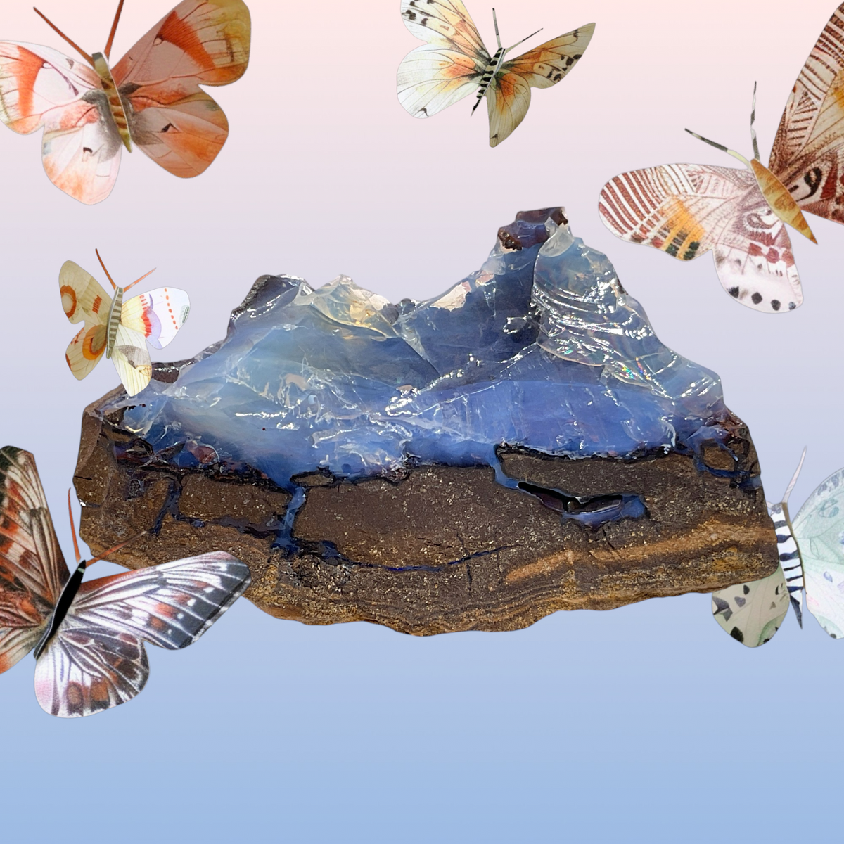 Opal Rohstein I Edelstein I 106 gr. I 8x3x5 cm I Australien I Sammlerstück I Unikat-Masterpiece 1658