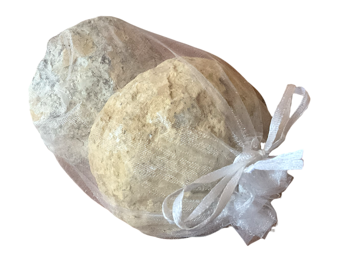Geoden Set in Orangengröße I 2 sehr große Geoden I je 8-9 cm und gesamt 800-1000 Gramm zum selber aufbrechen - mit Anleitung und Erklärung