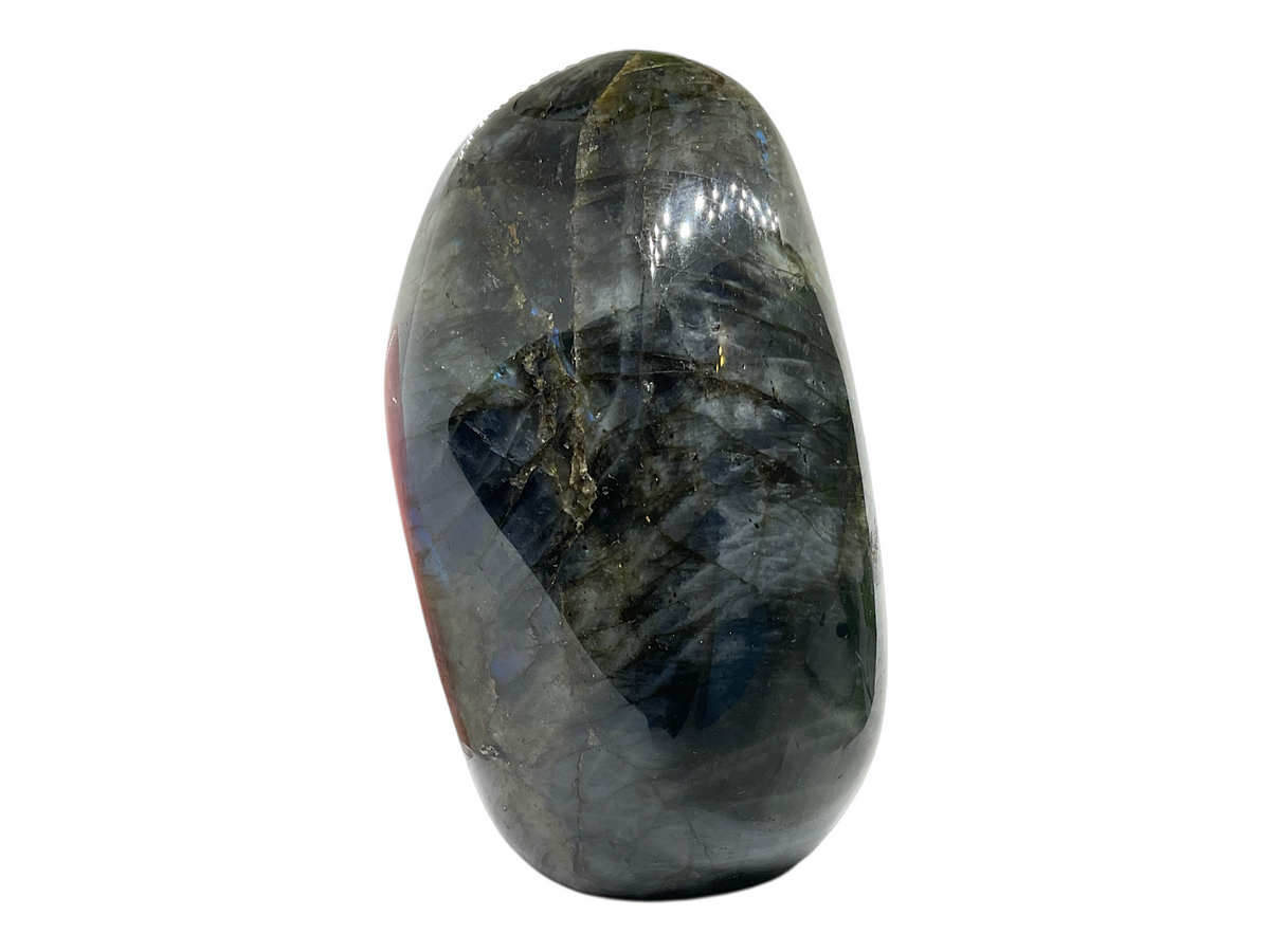 XXL Labradorit Freeform I 9x5x15cm I 1412gr. I Unikat-Masterpiece 1638 I hochglanzpoliert I Sammlerstück I Top 1A-Qualität I Madagaskar