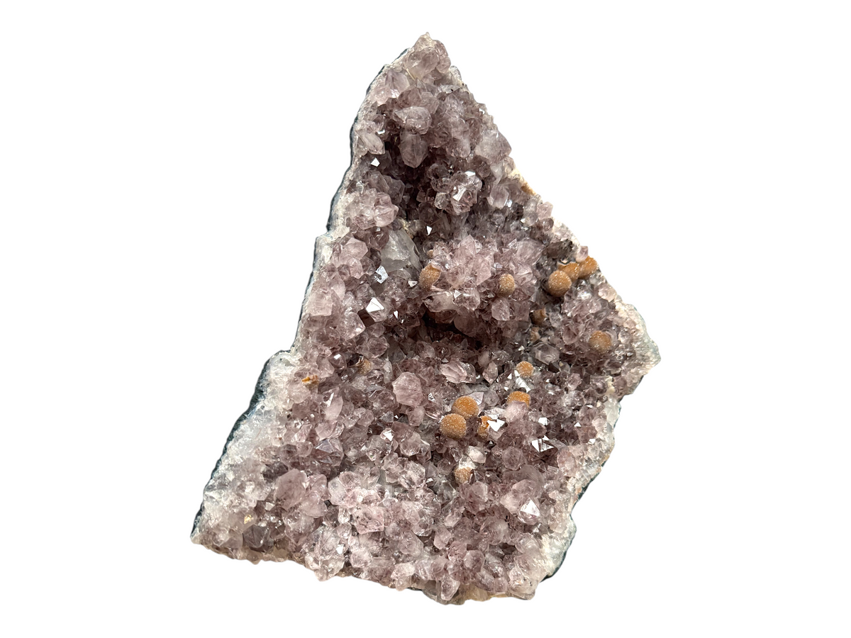 Amethyst Rohstein mit phantastischen Kristallen I 3,15 KG I 25x20x7 cm I Blickfang I Unikat-Masterpiece 1664 I Brasilien