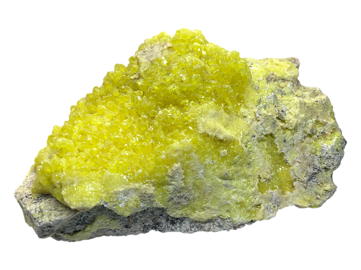 Schwefel Kristall I 840gr. I 15x10x7cm I Sammlerstück I Unikat-Masterpiece 1663 I Italien-Sizilien, Ätna