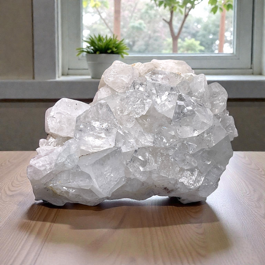 Apophyllit Kristallstufe aus Poona Indien – 396 g – 10 × 7 × 5 cm – Sammlerstück – Unikat Masterpiece 1461