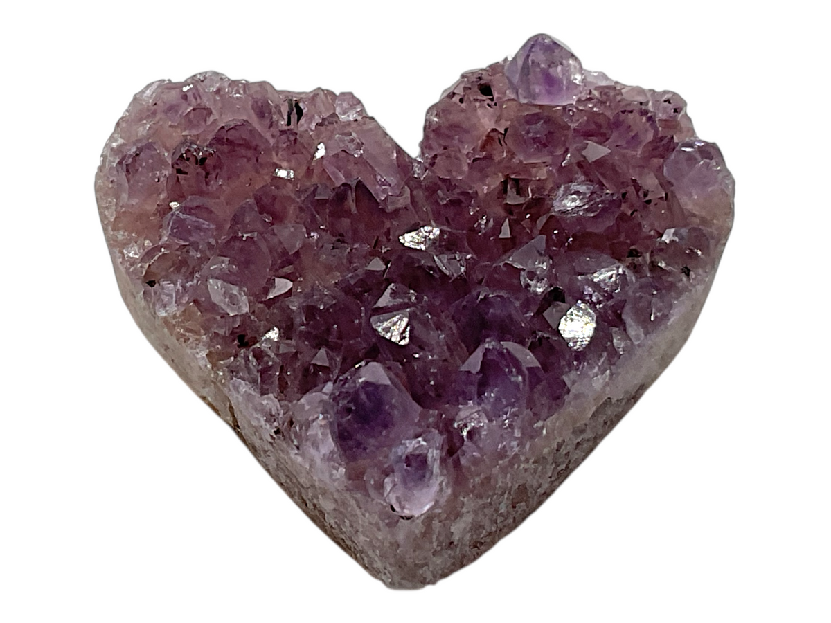 Amethyst Herz I Rohstein Cluster Druse I starker Heilstein I ca. 20 gr. I ca. 3-4 cm I Handarbeit I Herzgeschenk I Liebesgeschenk I Brasilien