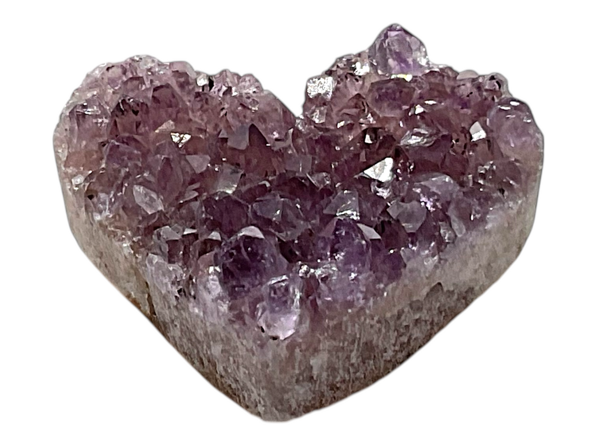 Amethyst Herz I Rohstein Cluster Druse I starker Heilstein I ca. 20 gr. I ca. 3-4 cm I Handarbeit I Herzgeschenk I Liebesgeschenk I Brasilien