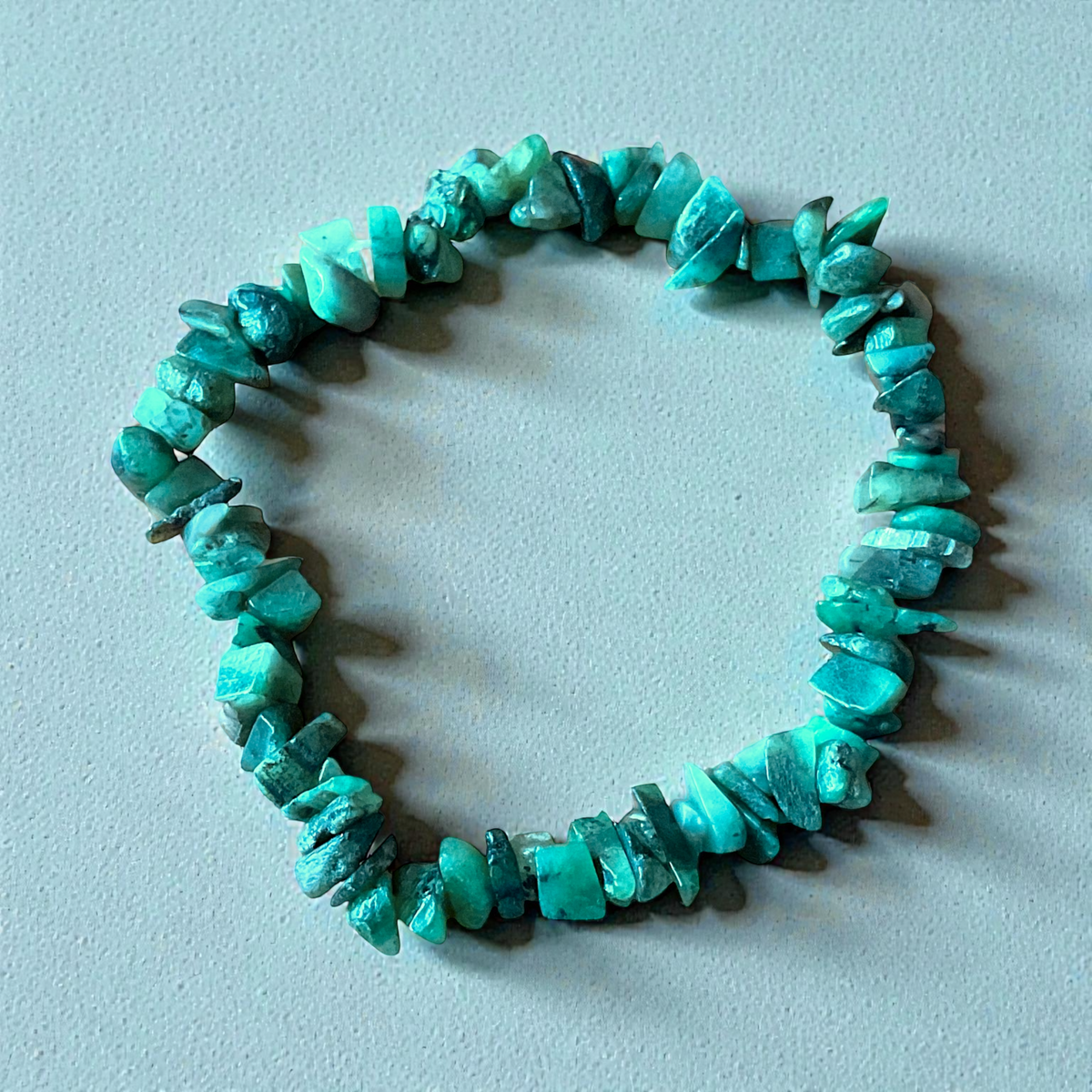 Echtes Smaragd Splitteramband I Stein der Liebe, Harmonie und Erneuerung I 18 cm I Handmade I AAA-Qualität I Brasilien