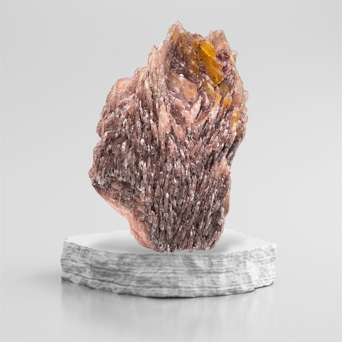Baryt-Zinnober Kristall I Edelstein I 1694gr. I 15x11x8cm I Sammlerstück I Unikat-Masterpiece Nr. S3032 I Clarashall Mine, Baumholder