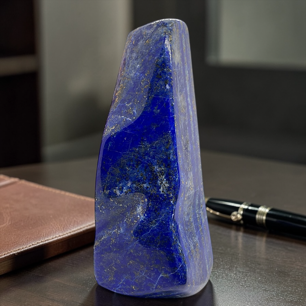 Lapislazuli Freeform I Edelstein I Heilstein I 342gr. I 4x3x11cm I Unikat-Masterpiece 1684 I AAA-Qualität I Sammlerstück I Museumsstück I Pakistan