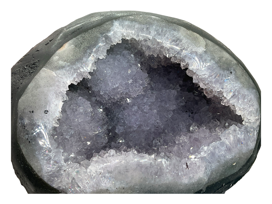 Amethyst Druse AAA-Qualität mit phantastischen Kristallen - 786 g - 12 x 8 x 10 cm - Blickfang & Dekoration - Sammlerstück - Unikat Masterpiece 1644 - Brasilien