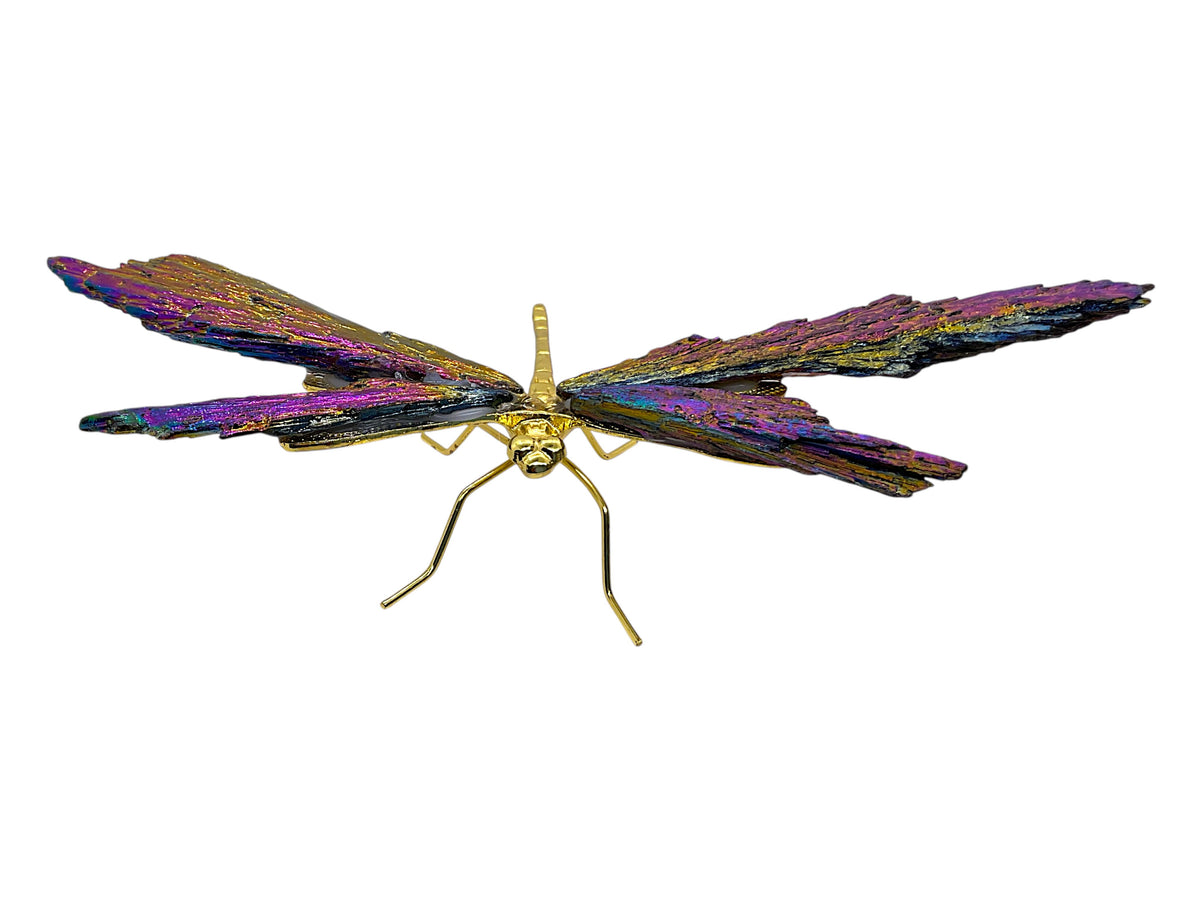 Turmalin Aura Libelle – 104 g, ca. 20 x 8 x 3 cm – AAA-Qualität – Dekoration & Sammlerstück Unikat-Masterpiece Nr. 1672 aus Brasilien