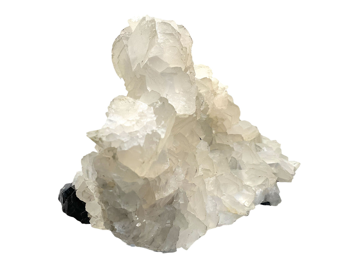 Calcit auf Zinkblende (Sphalerit) Kristall - 1350gr. - 18x10x11cm - Sammlerstück - Unikat-Masterpiece S3040 - Trepča Kosovo