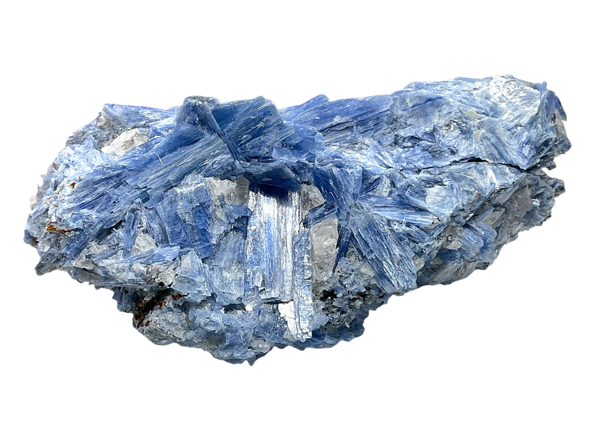 Kyanit Rohstein (Cyanit / Disthen) 907 g – 14 x 10 x 6 cm – Einzigartiges Sammlerstück aus Brasilien – Unikat-Masterpiece 1673 – Beeindruckender Blickfang