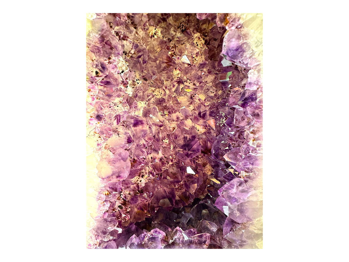 Amethystdruse XXL aus Brasilien – Unikat Masterpiece 1477 – 10,75 kg Naturstein in AAA-Qualität – Rundum poliert – Exklusives Sammlerstück – 33 cm Höhe