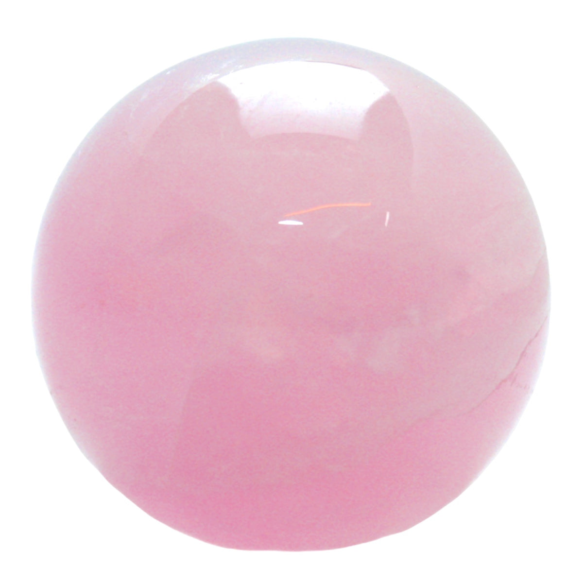 Premium Rosenquarz Kugel mit Acrylständer *** 4 cm *** gegen Computerstrahlung