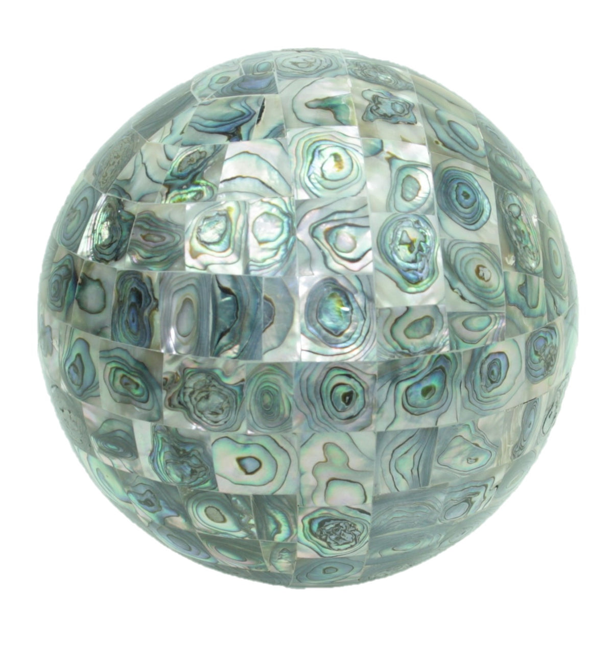XXL Abalone-Muschel Kugel 13 cm I Handarbeit I Sammlerstück I Museumsstück I Unikat-Masterpiece 1592 I Mexiko
