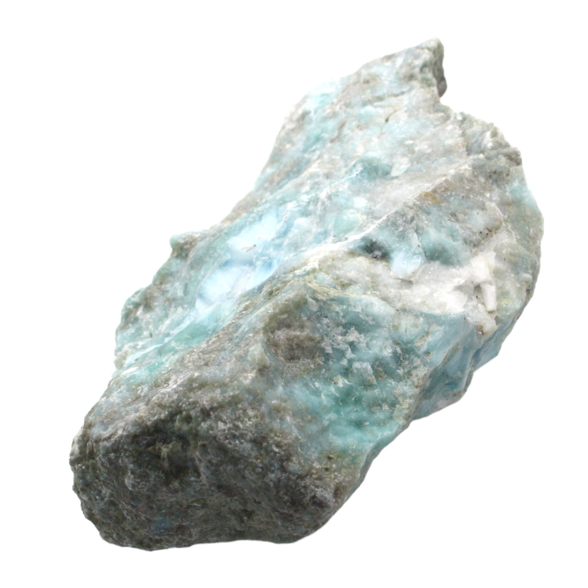 Prächtiger und sehr seltener Larimar Rohstein I Unikat-Masterpiece 1423 I Sammlerstück I  90x50x40mm I 144gr. I Dominikanische Republik