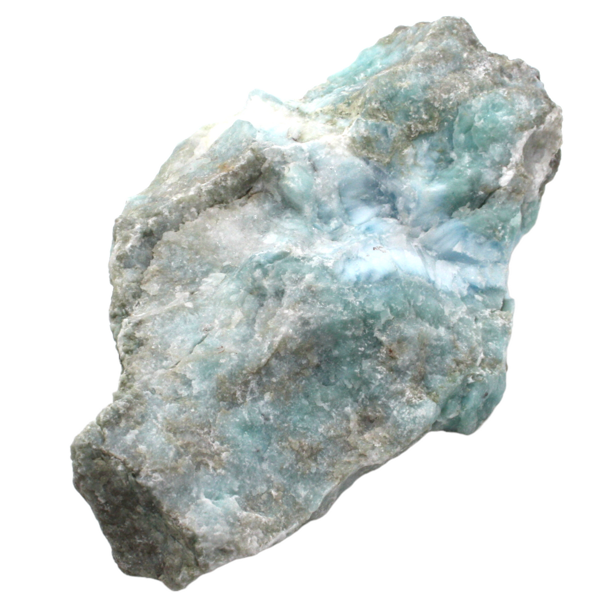 Prächtiger und sehr seltener Larimar Rohstein I Unikat-Masterpiece 1423 I Sammlerstück I  90x50x40mm I 144gr. I Dominikanische Republik
