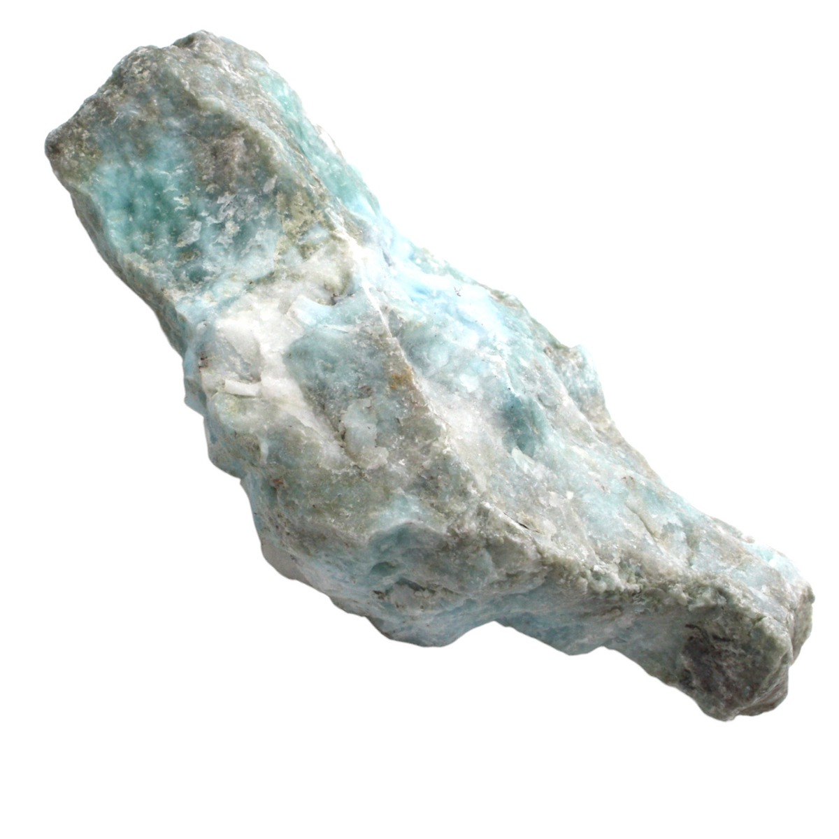 Prächtiger und sehr seltener Larimar Rohstein I Unikat-Masterpiece 1423 I Sammlerstück I  90x50x40mm I 144gr. I Dominikanische Republik