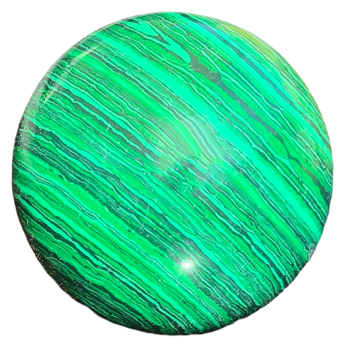 Malachitglas Edelstein Kugel * 4 cm * Top Qualität mit Acrylständer