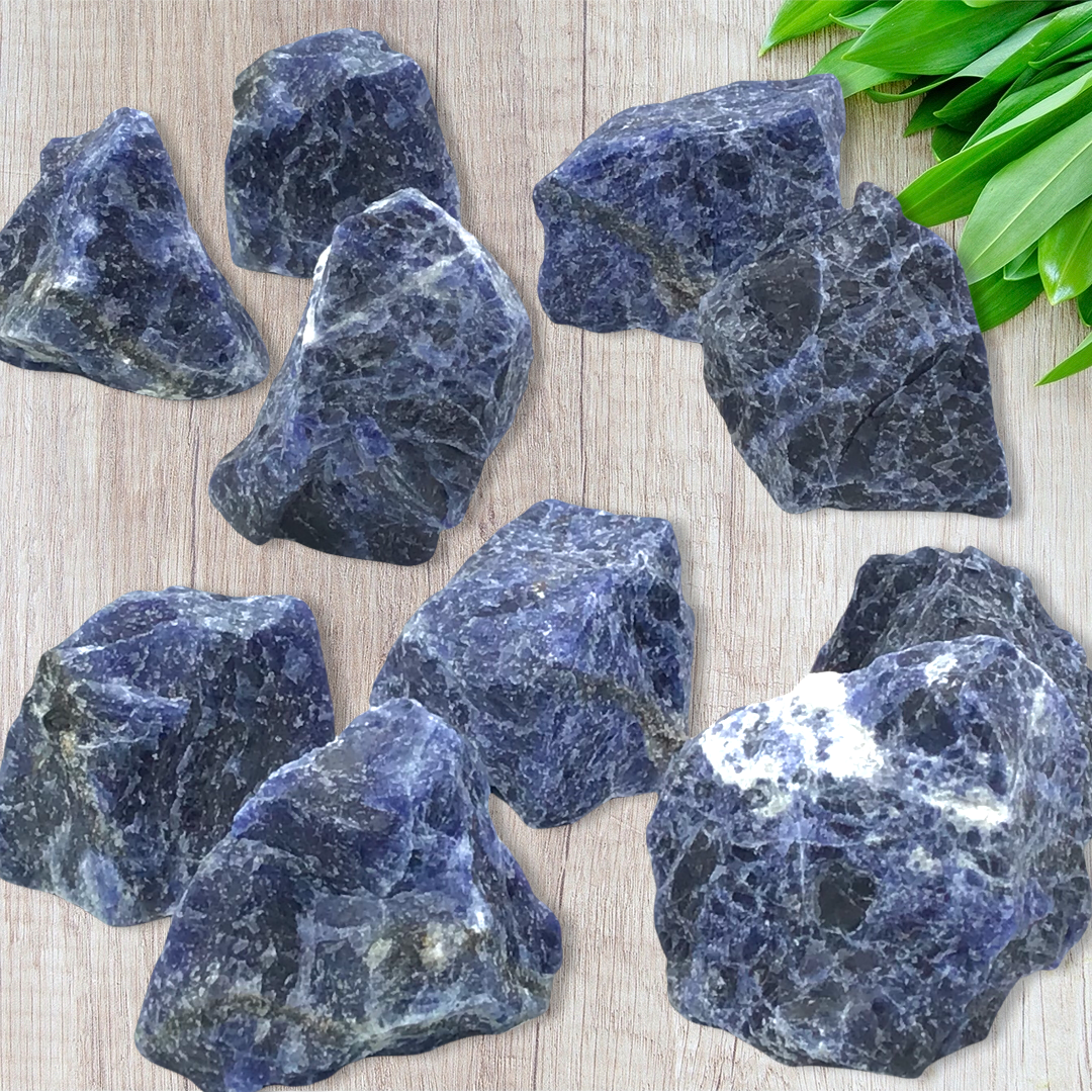 Sodalith Rohsteine 4-5 cm von 300 - 1000 Gramm I Brasilien