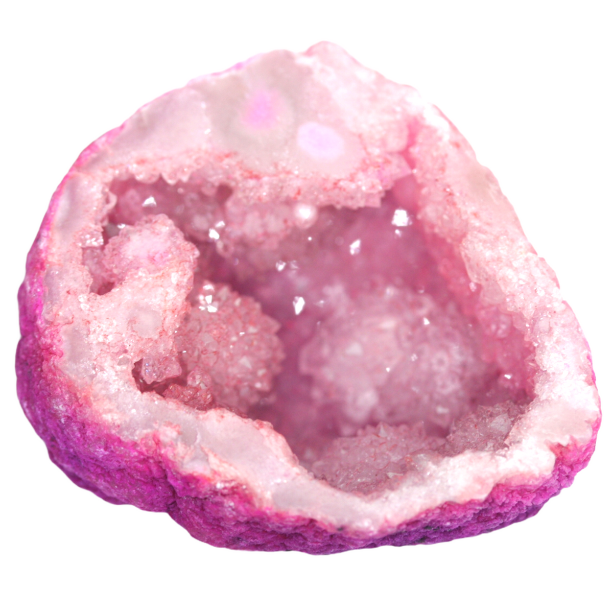 Achat Geode | gefärbt | halbe Geode I Glücksgeode I Quarz I einmaliges Farbspiel