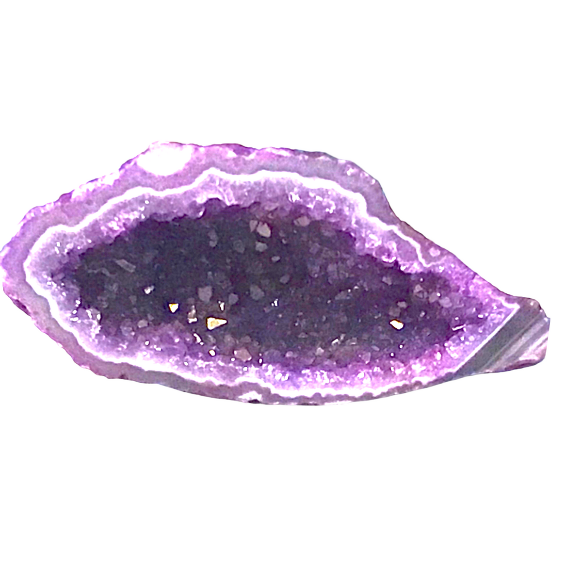 Gefärbte halbe Achatgeode AAA aus Brasilien – aufgeschnitten & poliert – ca. 30–40 mm – einzeln oder als 3er-/4er-Set
