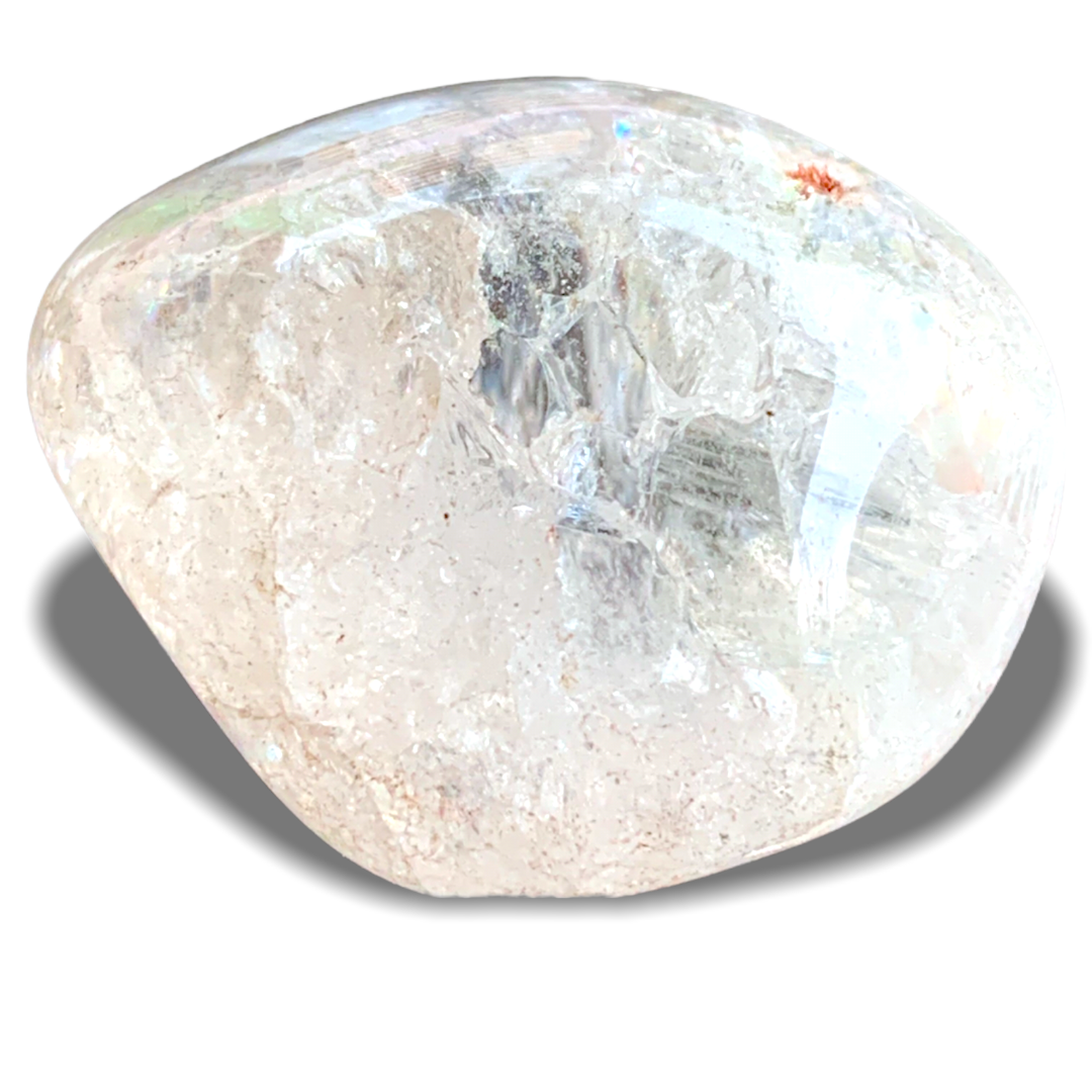 Magic Stones in buntem Stoffsäckchen I 20 Stück I je 20-30mm I geeister, gefärbter Bergkristall in 7 verschiedenen Farben I unglaubliches Farbenspiel