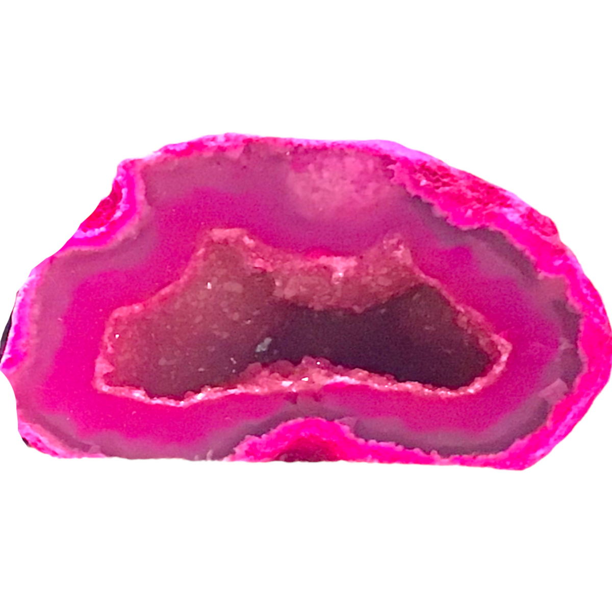Gefärbte halbe Achatgeode AAA aus Brasilien – aufgeschnitten & poliert – ca. 30–40 mm – einzeln oder als 3er-/4er-Set