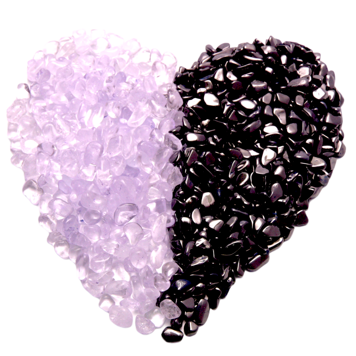 Ladesteine Hämatit-Bergkristall oder -Amethyst