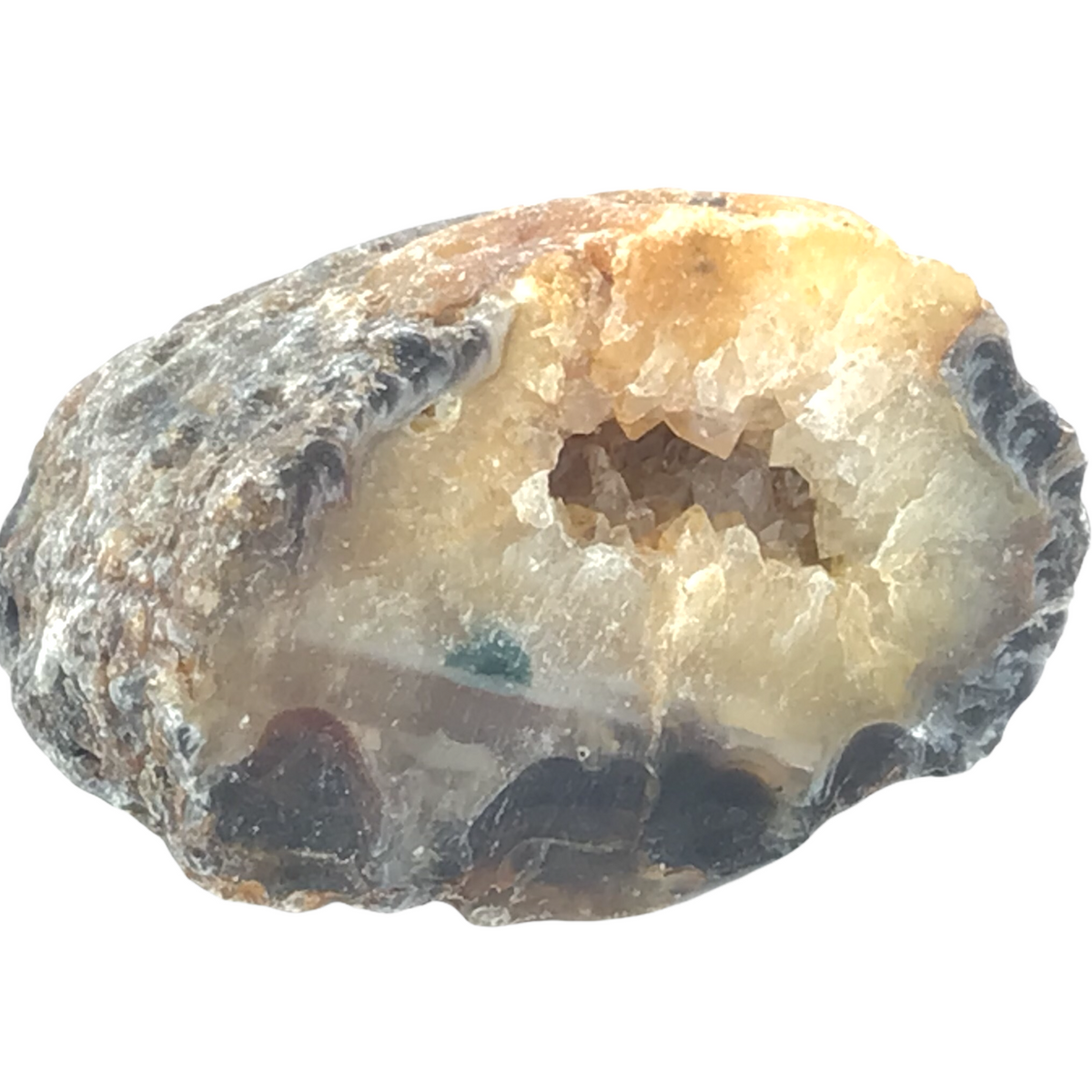 Achat Geode | Feengarten| OCO - aufgeschnitten und poliert | A* Qualität | Feengarten