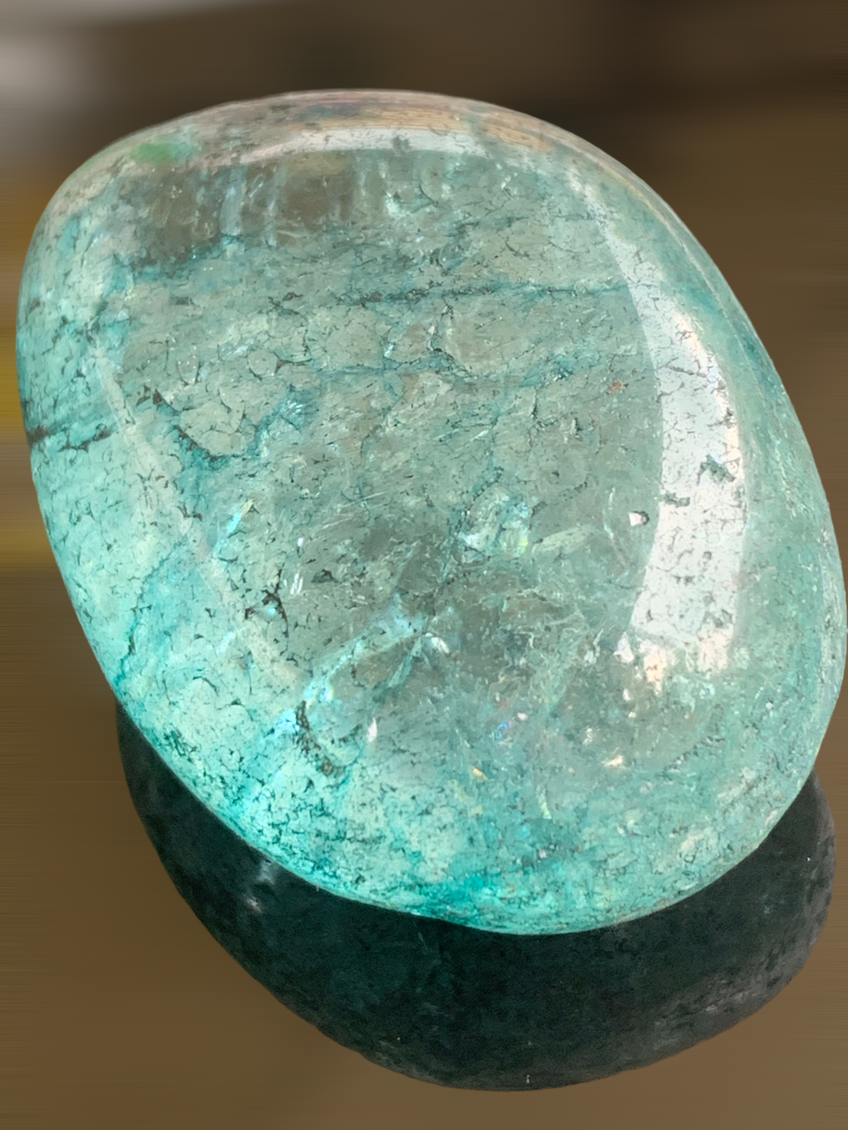 Magic Stone ** umwerfendes Farbspiel ** geeister, gefärbter Bergkristall I Brasilien