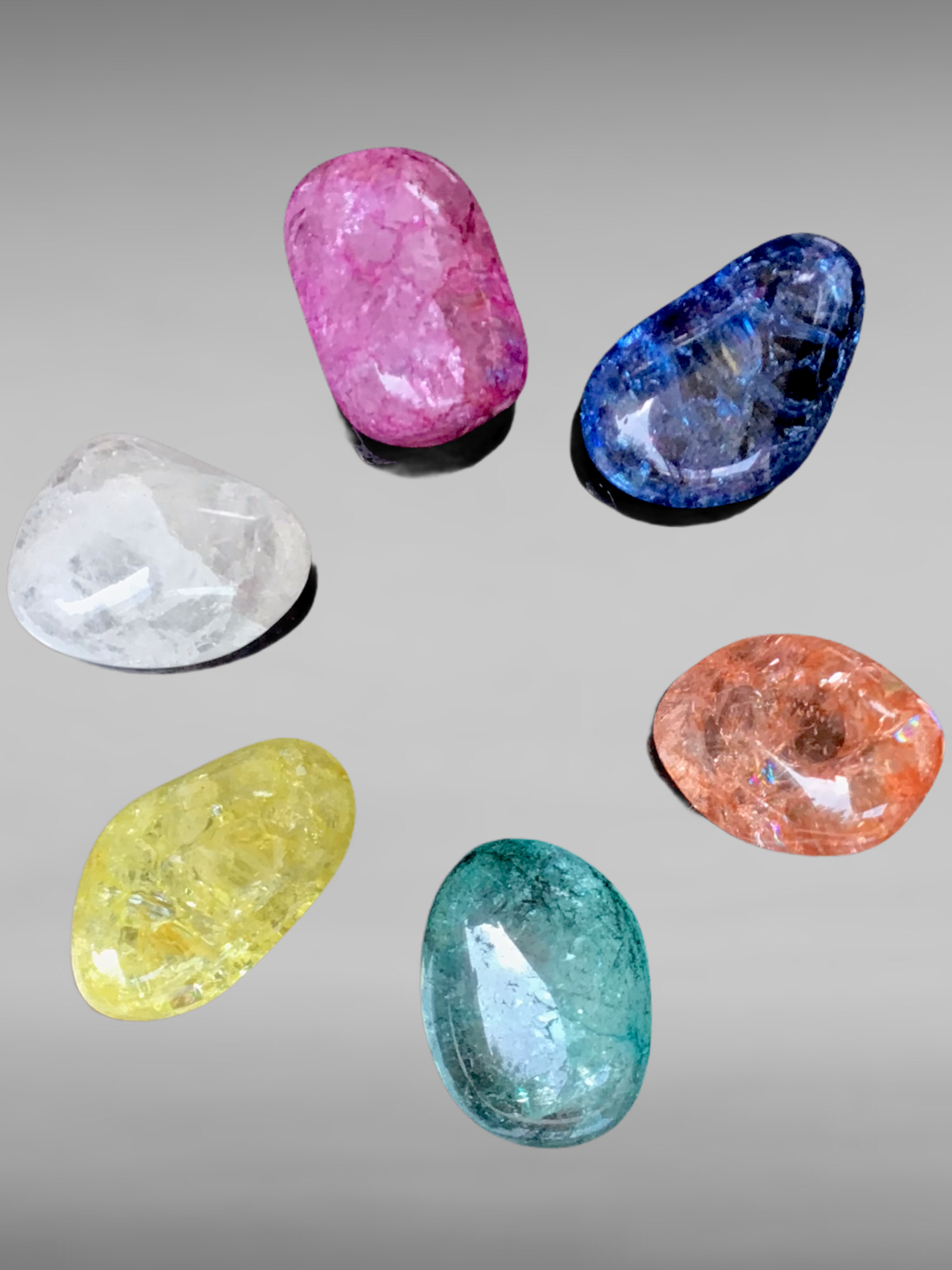 Magic Stone ** umwerfendes Farbspiel ** geeister, gefärbter Bergkristall I Brasilien
