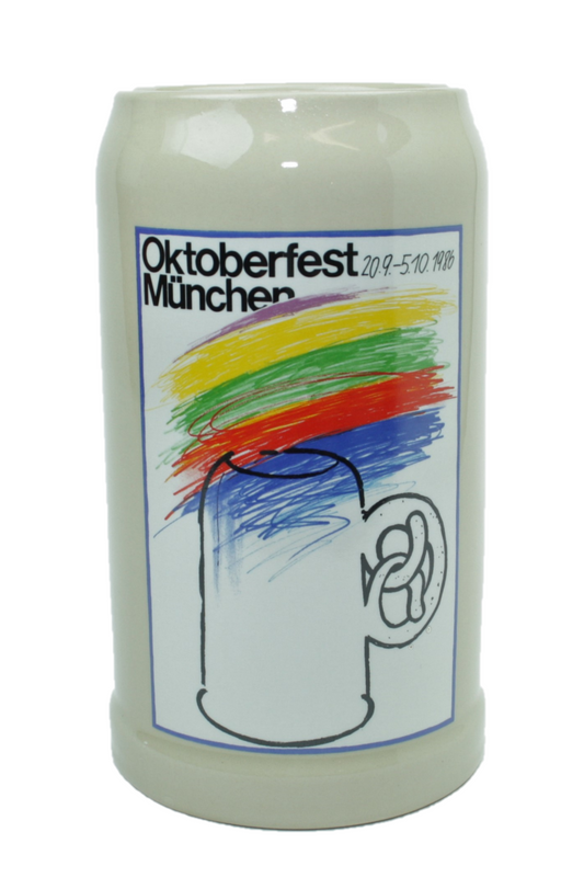 Original Oktoberfestkrug 1986 I Rarität I Jahrgangskrug I Jahreskrug I Wiesnkrug