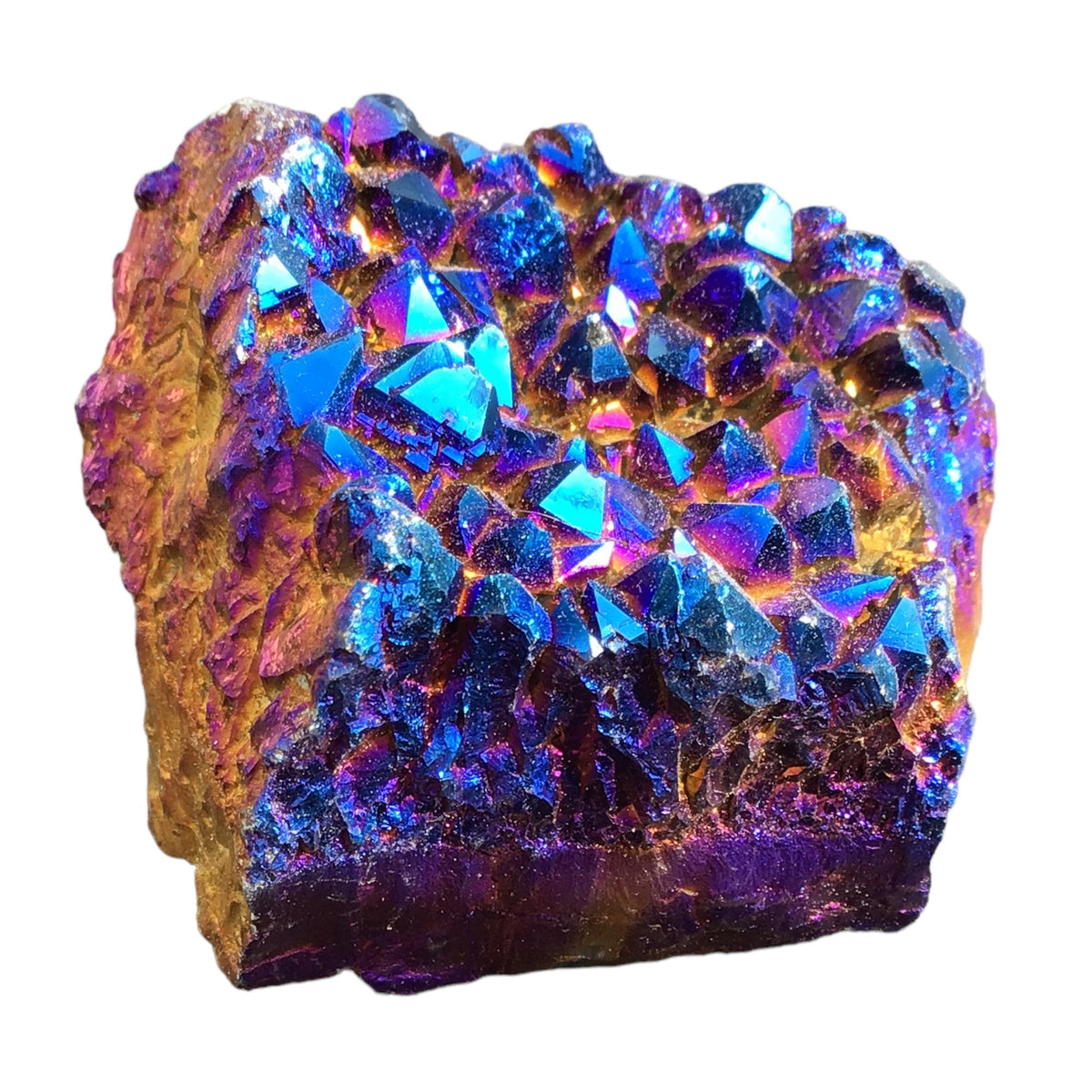 Wunderschöne Bergkristall Aura Stufe  | Angel Aura | Aqua Aura | Quarz-Aura I Titanium Aura I Flame Aura | Druse I Cluster | Heilkristall I Heilstein |