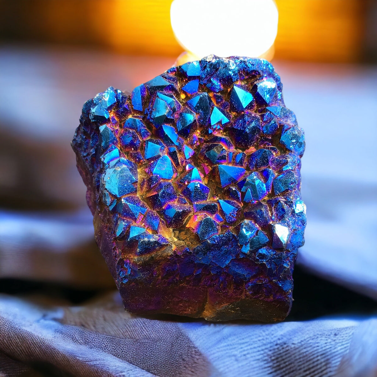 Wunderschöne Bergkristall Aura Stufe  | Angel Aura | Aqua Aura | Quarz-Aura I Titanium Aura I Flame Aura | Druse I Cluster | Heilkristall I Heilstein |