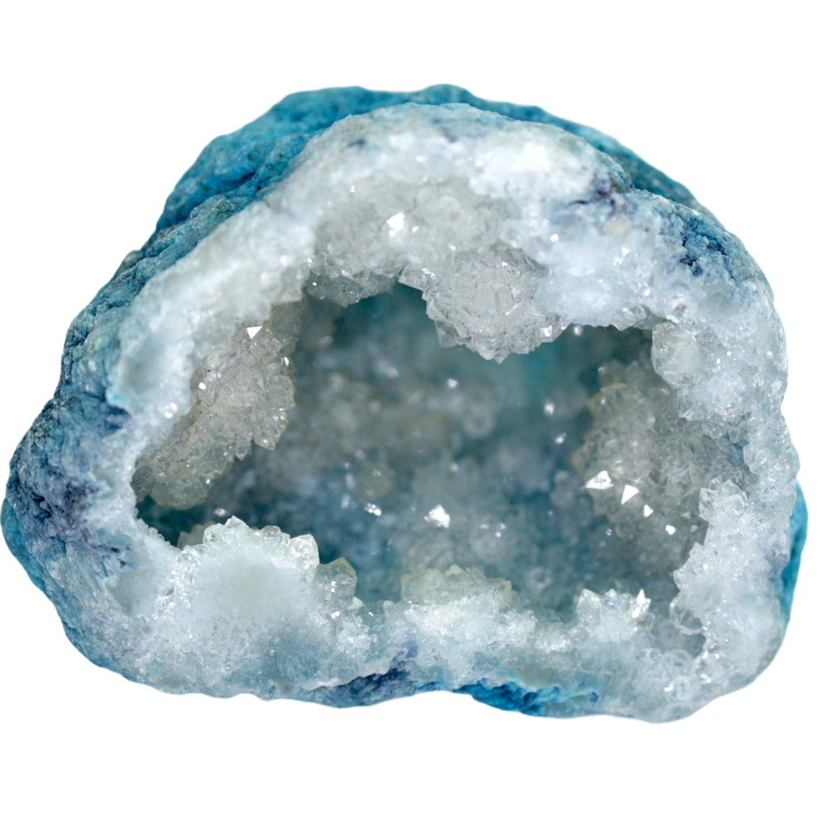 Achat Geode | gefärbt | halbe Geode I Glücksgeode I Quarz I einmaliges Farbspiel