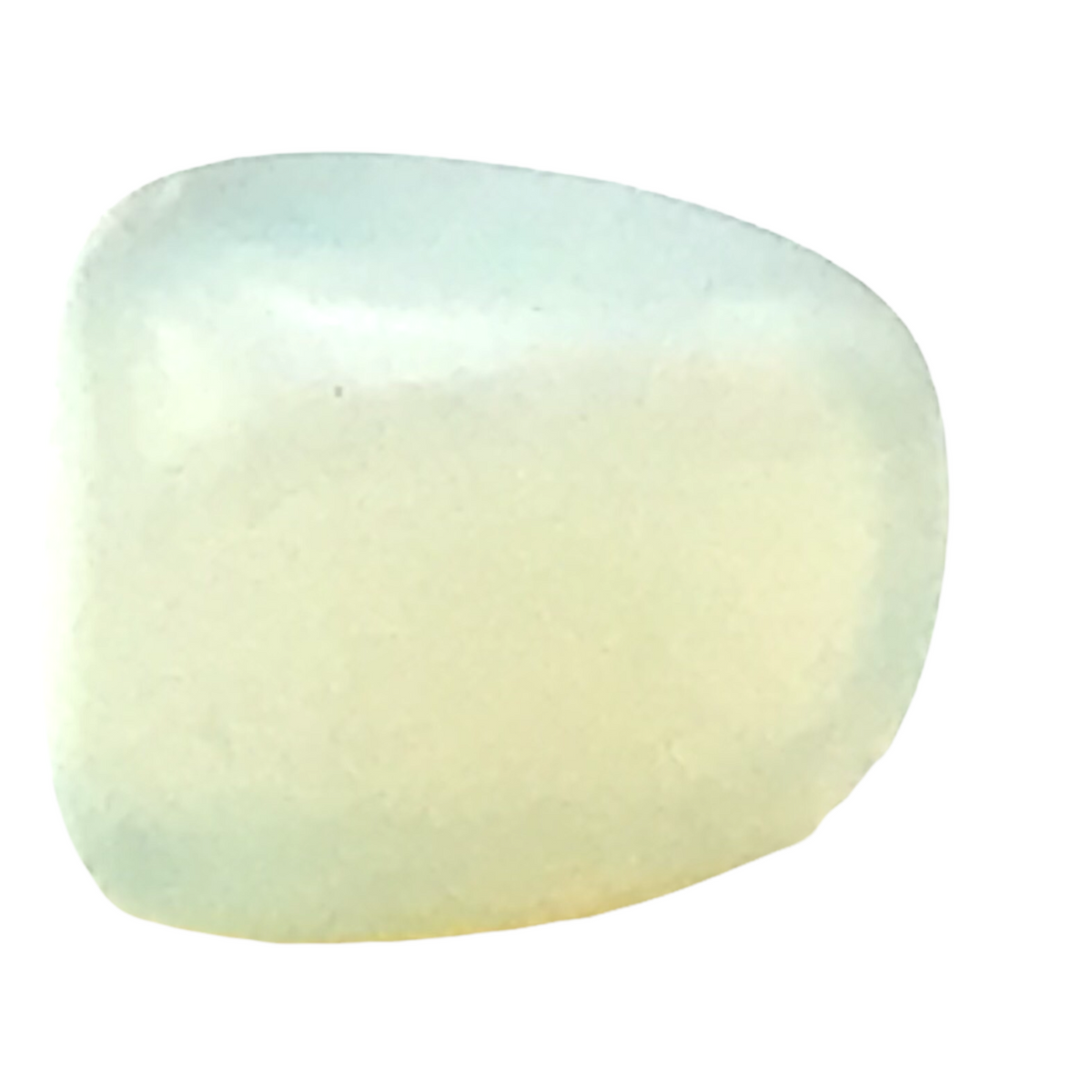 Opalglas Trommelstein - Kryolithglas - Opalith - wuderschönes warmes Farbenspiel