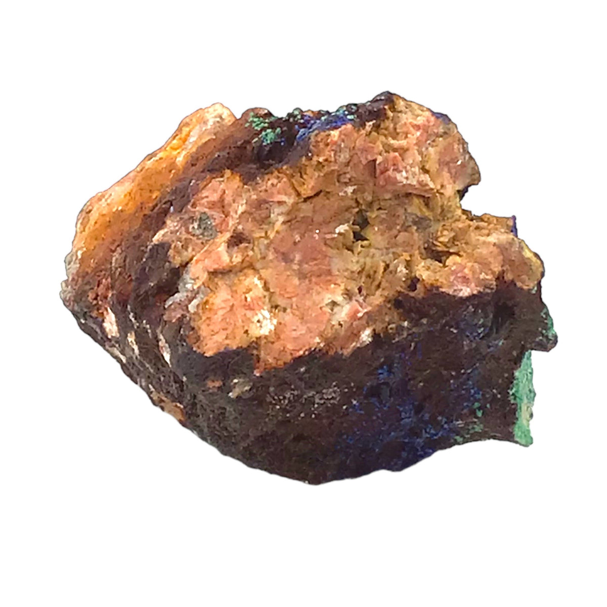 Azurit-Malachit Rohstein I Edelstein I 60x45x40mm I 130 gr. I Unikat-Masterpiece 1453 I Sammlerstück I AAA-Qualität I Marokko