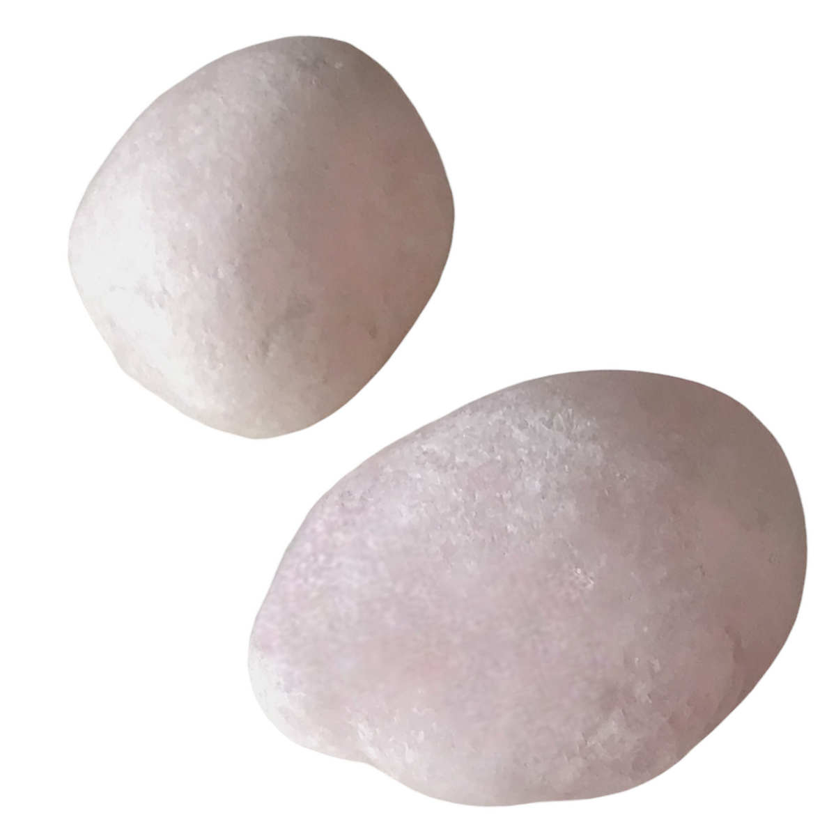 Seltene satinierte Rosenquarz DIY Emu Eggs geschlossen - Top Qualität