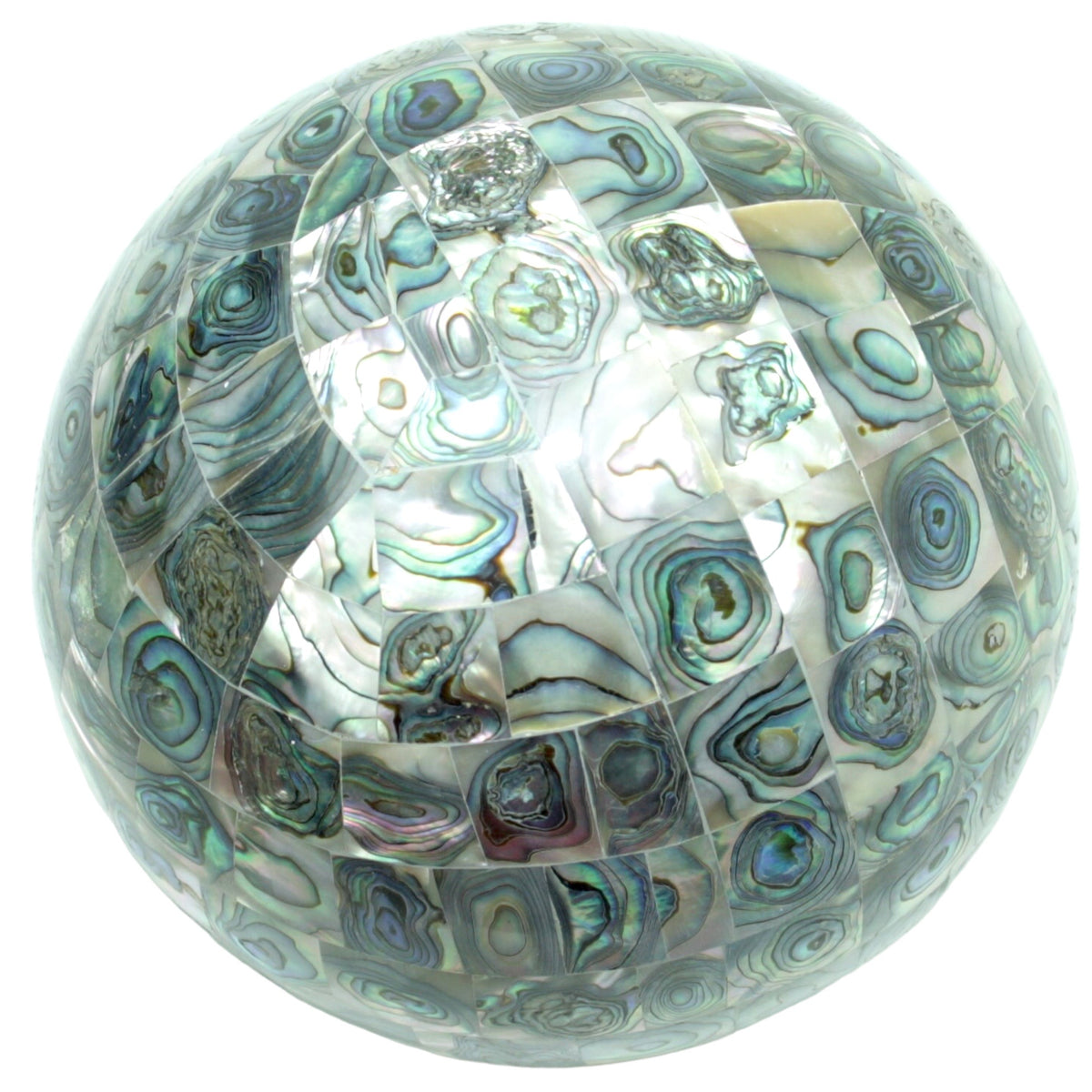 XXL Abalone-Muschel Kugel 13 cm I Handarbeit I Sammlerstück I Museumsstück I Unikat-Masterpiece 1592 I Mexiko